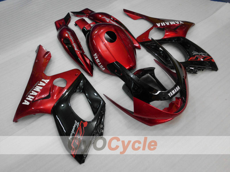 Kit de carenado por inyección para YZF600R 97-07 - Color rojo vino, negro - Sin adhesivo/calcomanía, estilo de fábrica #OYO87906421 Imagen principal del producto