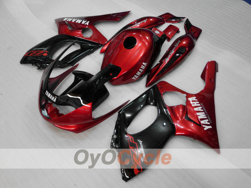 Kit de carenado por inyección para YZF600R 97-07 - Color rojo vino, negro - Sin adhesivo/calcomanía, estilo de fábrica #OYO87906421 Imagen secundaria del producto
