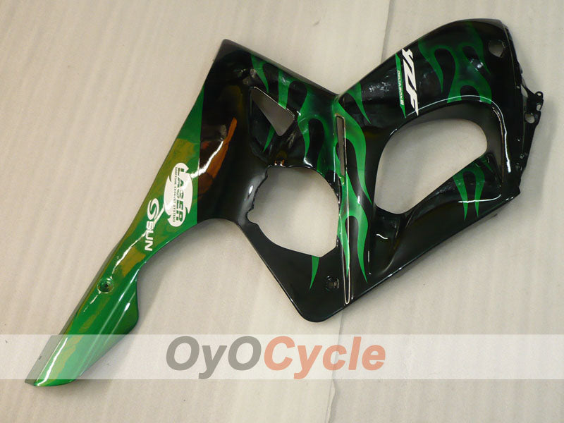 Carenado de inyección para YZF600R 97-07 - Verde, Negro - Llama #OYO87906422