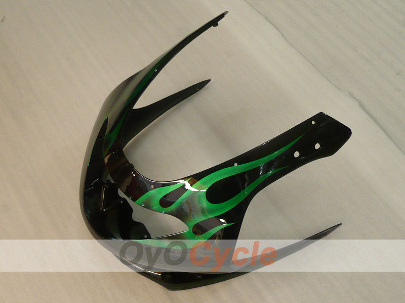 Carenado de inyección para YZF600R 97-07 - Verde, Negro - Llama #OYO87906422