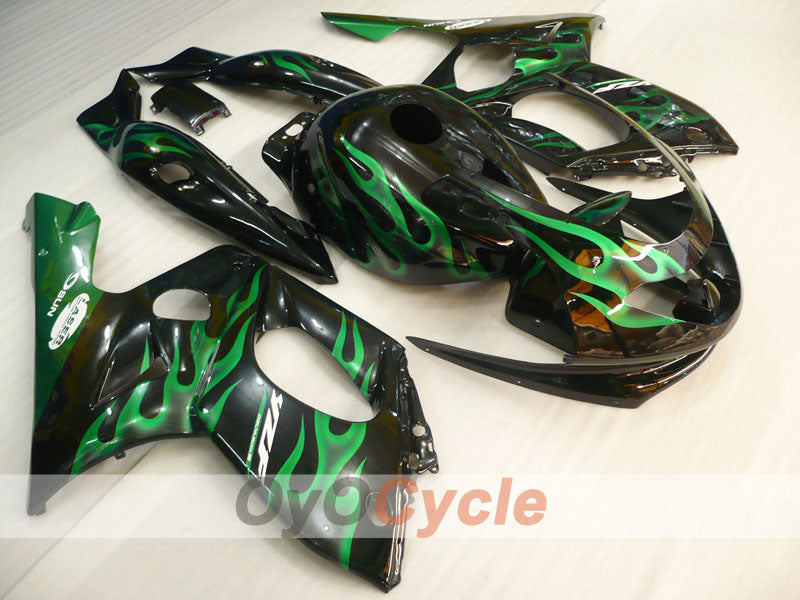 Carenado de inyección para YZF600R 97-07 - Verde, Negro - Llama #OYO87906422 Imagen principal del producto