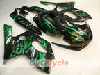 Carenado de inyección para YZF600R 97-07 - Verde, Negro - Llama #OYO87906422