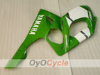 Carenado de inyección para YZF600R 97-07 - Verde, Blanco - Estilo de fábrica #OYO87906423