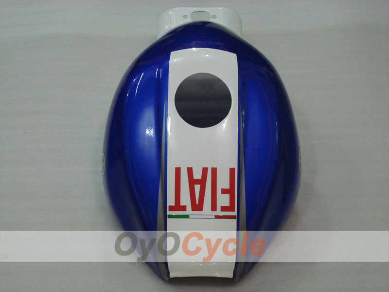 Kit de carenado por inyección para 97-07 YZF600R - Azul, Blanco - FIAT #OYO87906424