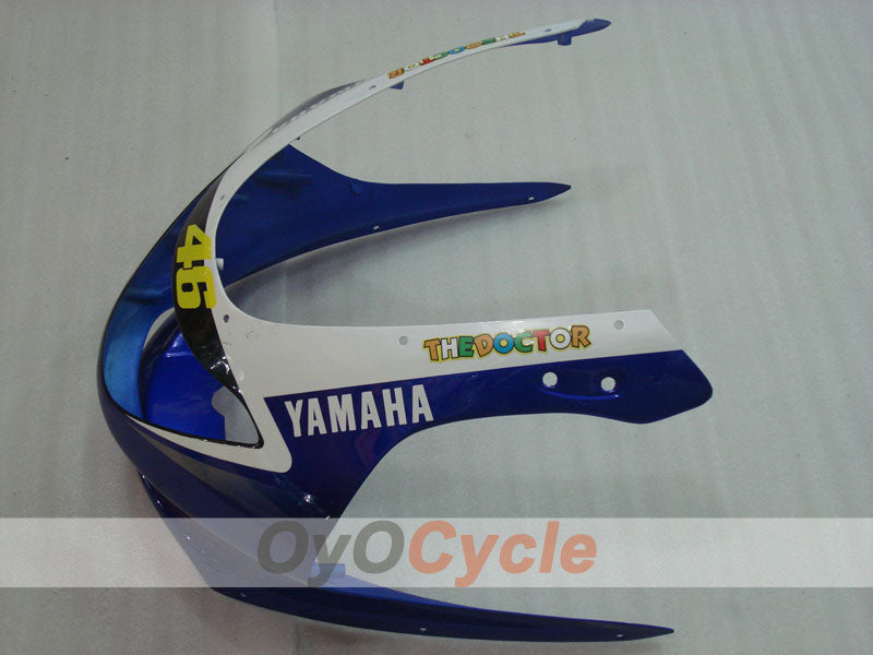 Kit de carenado por inyección para 97-07 YZF600R - Azul, Blanco - FIAT #OYO87906424