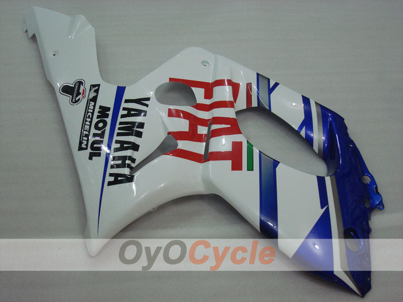 Kit de carenado por inyección para 97-07 YZF600R - Azul, Blanco - FIAT #OYO87906424