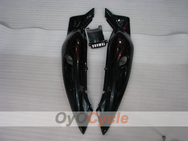 Kit de carenado por inyección para YZF600R 97-07 - Rojo, Negro - Llama #OYO87906428