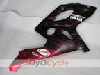 Kit de carenado por inyección para YZF600R 97-07 - Rojo, Negro - Llama #OYO87906428