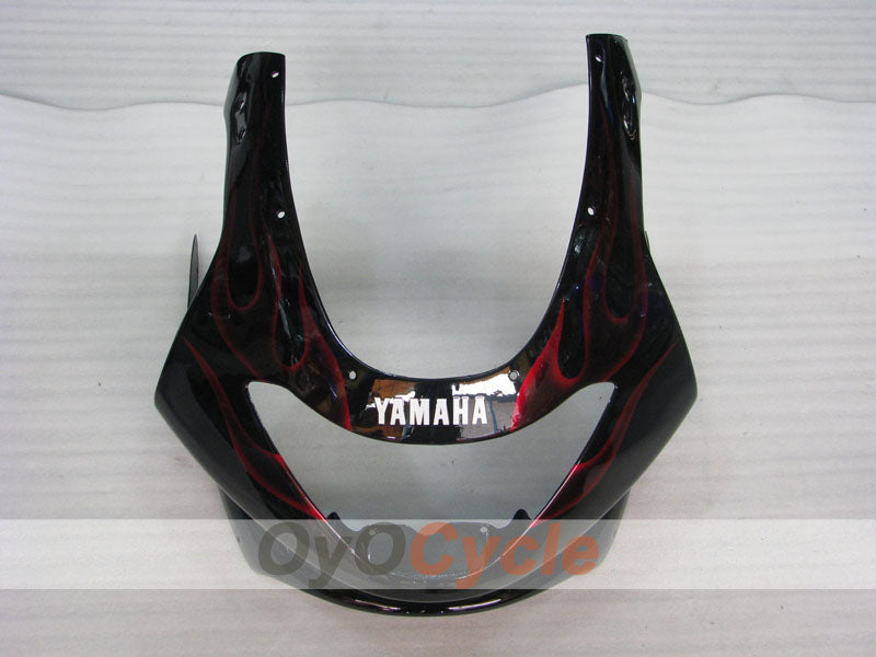 Kit de carenado por inyección para YZF600R 97-07 - Rojo, Negro - Llama #OYO87906428