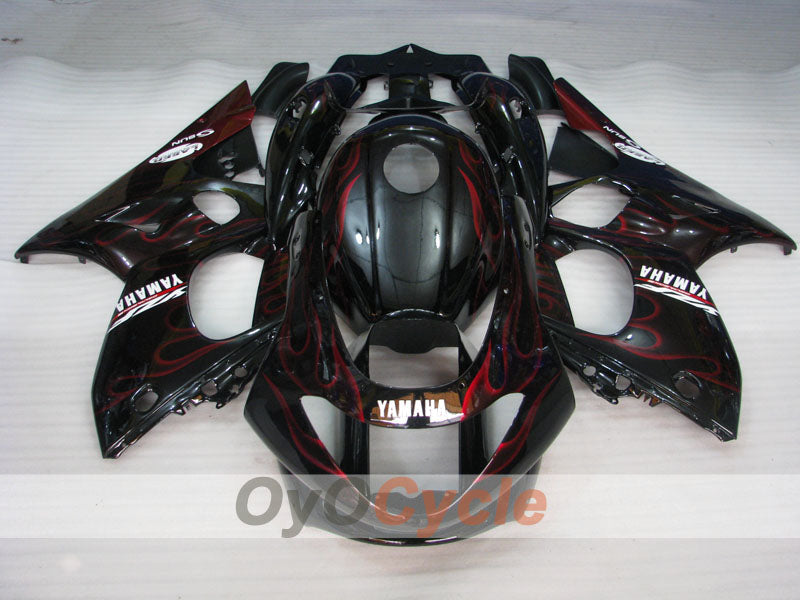 Kit de carenado por inyección para YZF600R 97-07 - Rojo, Negro - Llama #OYO87906428 Imagen secundaria del producto
