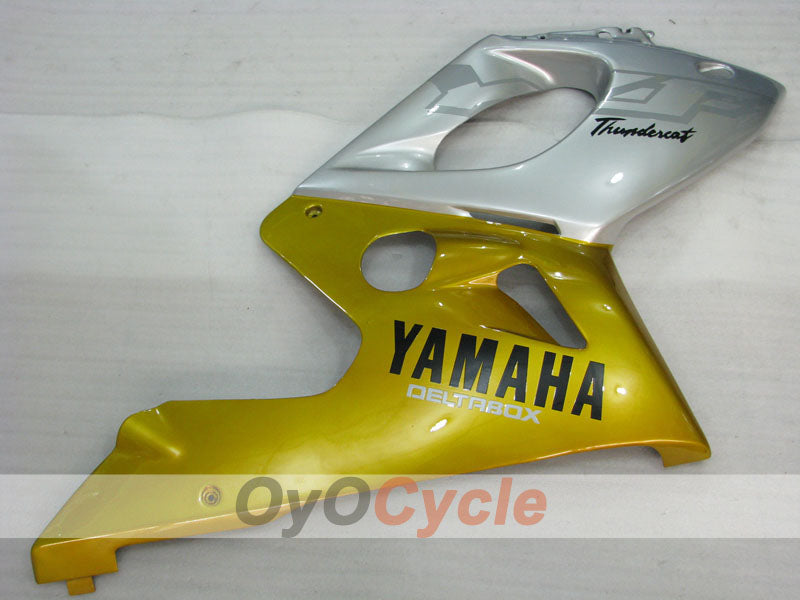 Kit de carenado por inyección para YZF600R 97-07 - Amarillo, Plata - Estilo de fábrica #OYO87906429