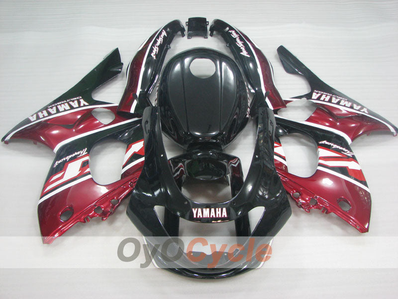 Carenado de inyección para 97-07 YZF600R - Color Vino Tinto, Negro - Estilo de Fábrica #OYO87906431