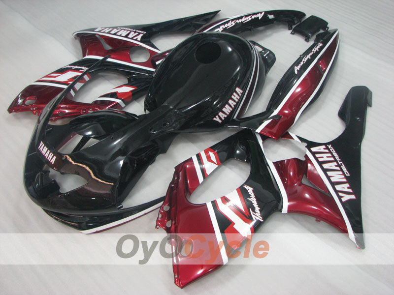 Carenado de inyección para 97-07 YZF600R - Color Vino Tinto, Negro - Estilo de Fábrica #OYO87906431