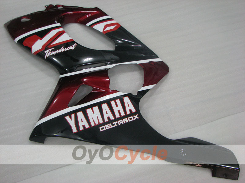 Carenado de inyección para 97-07 YZF600R - Color Vino Tinto, Negro - Estilo de Fábrica #OYO87906431
