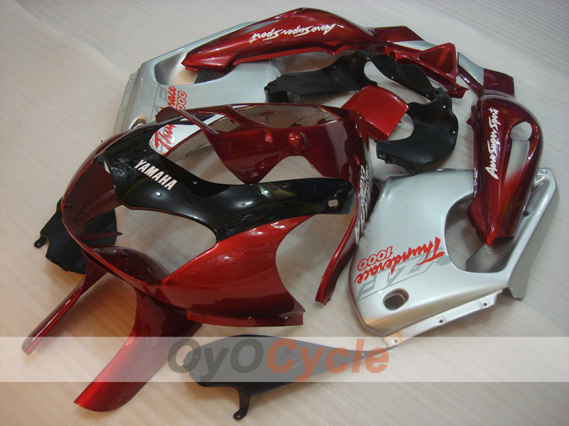 Kit de carenado para YZF1000R 97-07 - Color rojo vino, blanco - Estilo de fábrica #OYO87906438