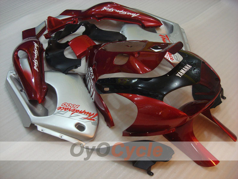 Kit de carenado para YZF1000R 97-07 - Color rojo vino, blanco - Estilo de fábrica #OYO87906438