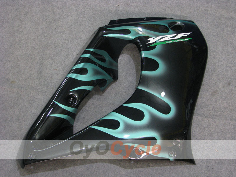 Kit de carenado para YZF1000R 97-07 - Cian, Negro - Llama #OYO87906449