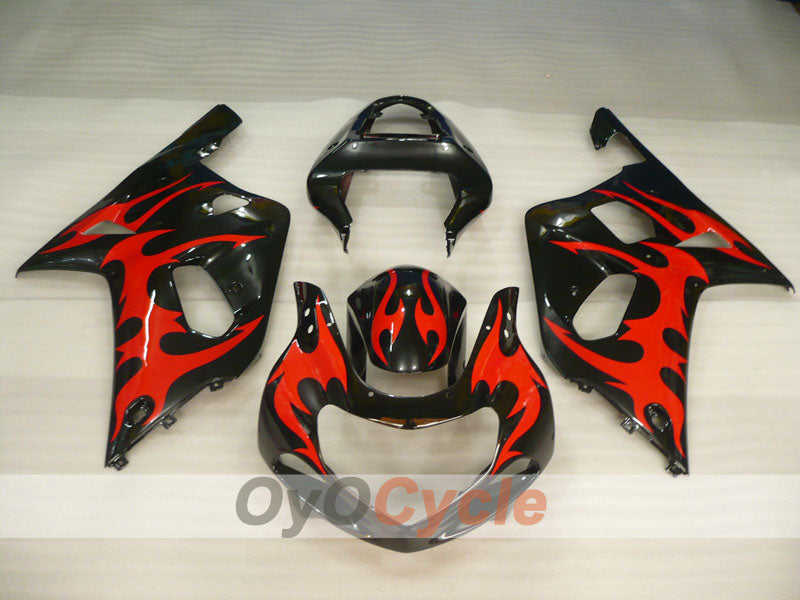Kit de carenado por inyección para GSX R750 00-03 - Rojo, negro - Estilo de fábrica, personalizable #OYO87905134 Imagen secundaria del producto