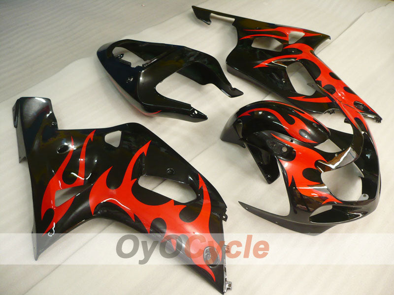 Kit de carenado por inyección para GSX R750 00-03 - Rojo, negro - Estilo de fábrica, personalizable #OYO87905134 Imagen principal del producto