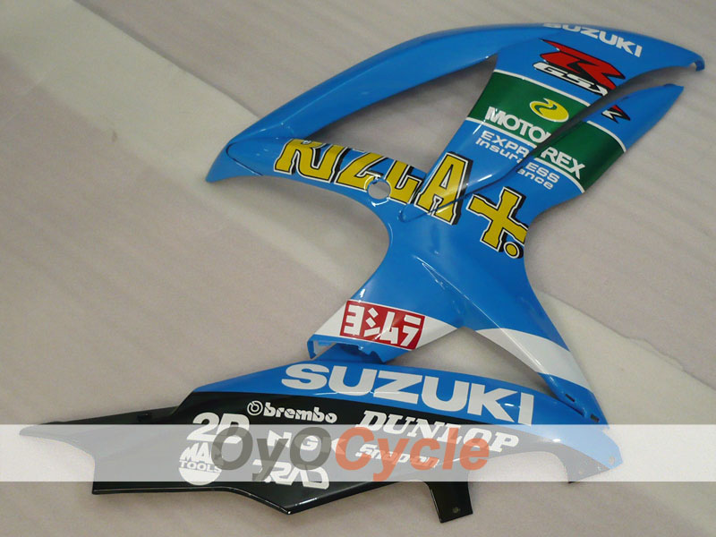 Kit de carenado de inyección para GSX R600 08-10 - Azul, Negro - Rizla+ #OYO87901673