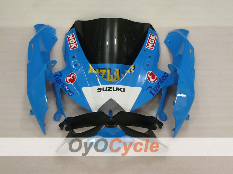 Kit de carenado de inyección para GSX R600 08-10 - Azul, Negro - Rizla+ #OYO87901673