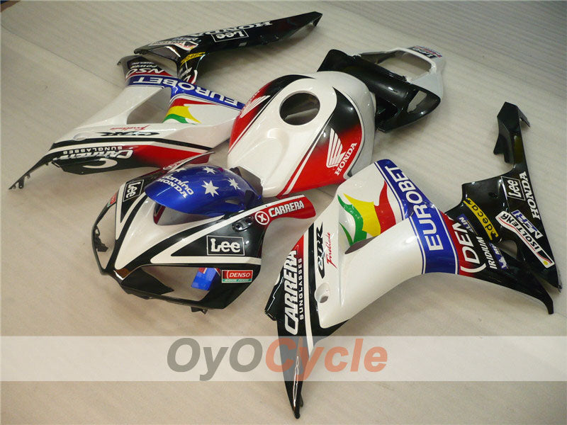 Kit de carenado por inyección para CBR1000RR 06-07 - Blanco, Negro - Lee #OYO87900615