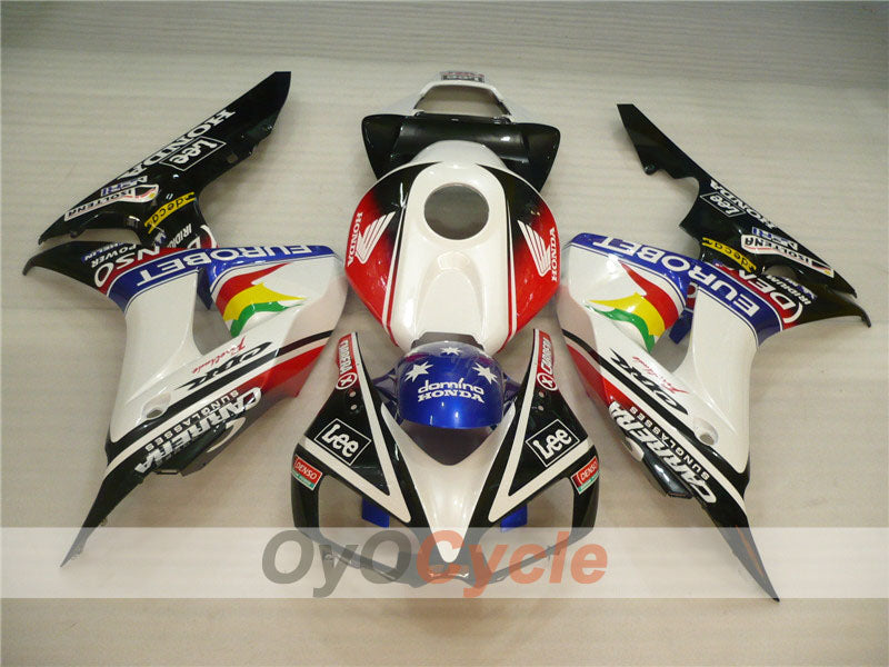 Kit de carenado por inyección para CBR1000RR 06-07 - Blanco, Negro - Lee #OYO87900615