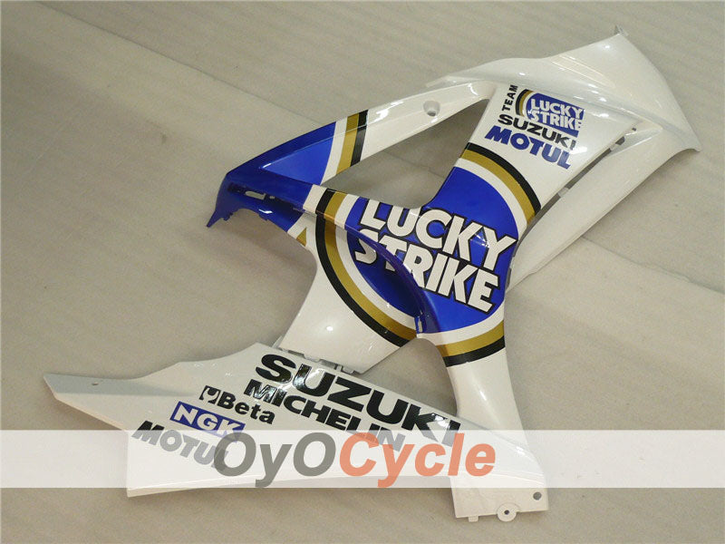 Kit de carenado de inyección para GSX R1000 07-08 - Azul, Blanco - Lucky Strike, MOTUL #OYO87902104