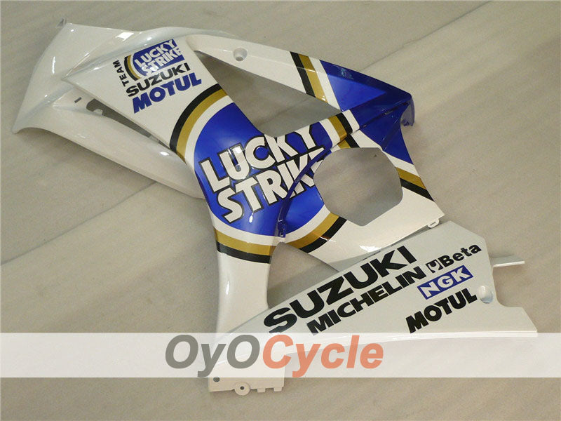 Kit de carenado de inyección para GSX R1000 07-08 - Azul, Blanco - Lucky Strike, MOTUL #OYO87902104