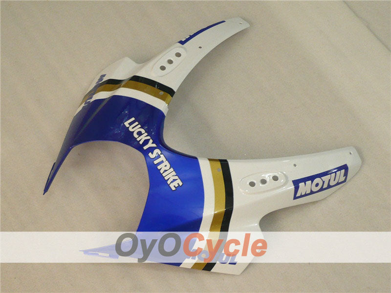 Kit de carenado de inyección para GSX R1000 07-08 - Azul, Blanco - Lucky Strike, MOTUL #OYO87902104
