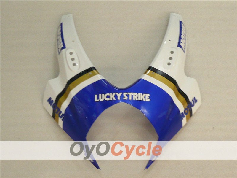 Kit de carenado de inyección para GSX R1000 07-08 - Azul, Blanco - Lucky Strike, MOTUL #OYO87902104