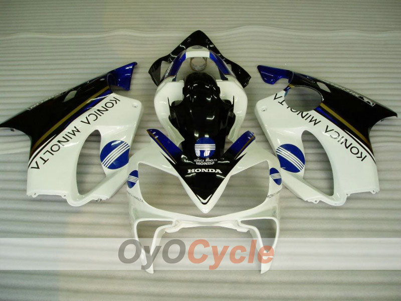 Kit de carenado de inyección para CBR600F4i 01-03 - Blanco, Negro - Konica Minolta, MICHELIN #OYO87900160
