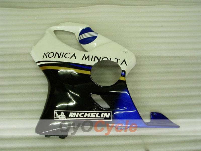 Kit de carenado de inyección para CBR600F4i 01-03 - Blanco, Negro - Konica Minolta, MICHELIN #OYO87900160
