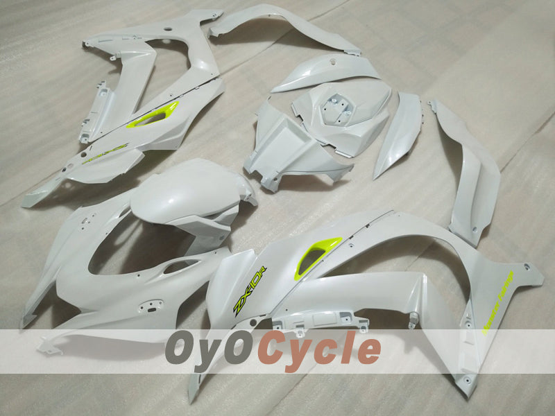 Kit de carenado de inyección para NINJA ZX-10R 16-20 - Blanco Perla - Estilo de fábrica #OYO87914617