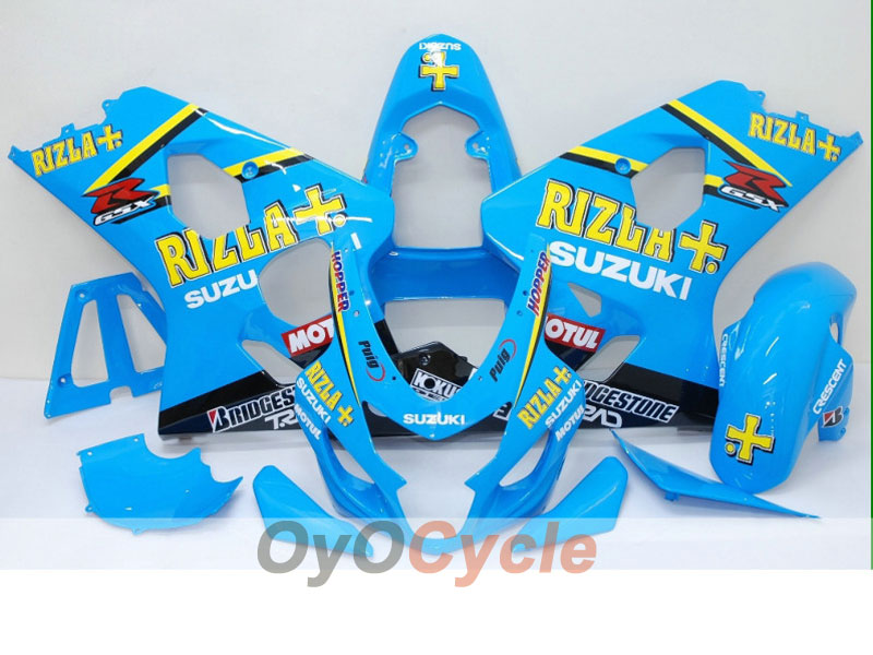 Kit carenado inyectado para GSXR600 04-05 - Azul, Negro - MOTUL, Rizla+ #OYO87901409 Imagen principal del producto