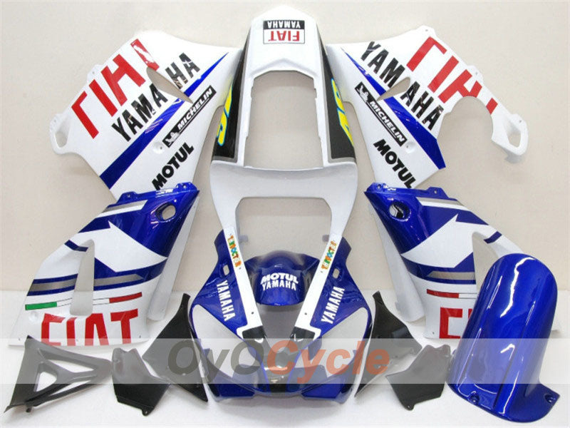 Carenado de inyección para YZF-R1 00-01 - Azul, Blanco - FIAT, MOTUL #OYO87900761 Imagen principal del producto