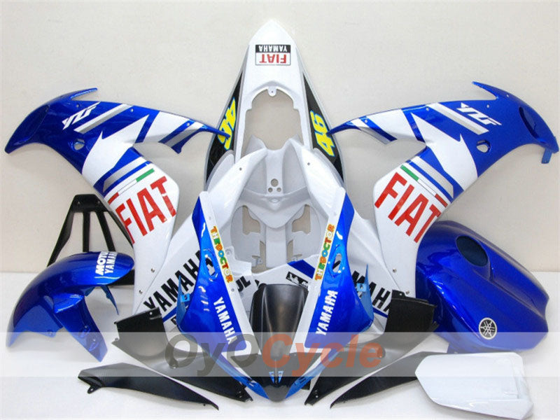 Carenado inyectado para YZF-R1 04-06 - Azul, Blanco - FIAT #OYO87900819