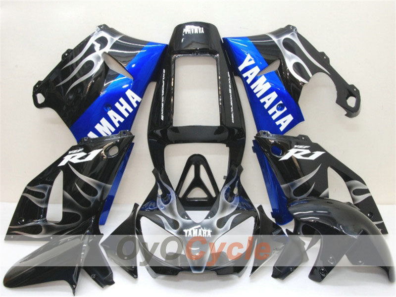 Kit de carenado de inyección para YZF-R1 98-99 - Negro, Plata - Llama #OYO87900739 Imagen principal del producto
