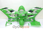 Kit de carenado de inyección para NINJA ZX-6R 03-04 - Verde, blanco - Estilo de fábrica #OYO87901761