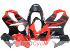 Kit de carenado por inyección para CBR600F4i 04-07 - Rojo, Negro - Estilo de fábrica #OYO87900207