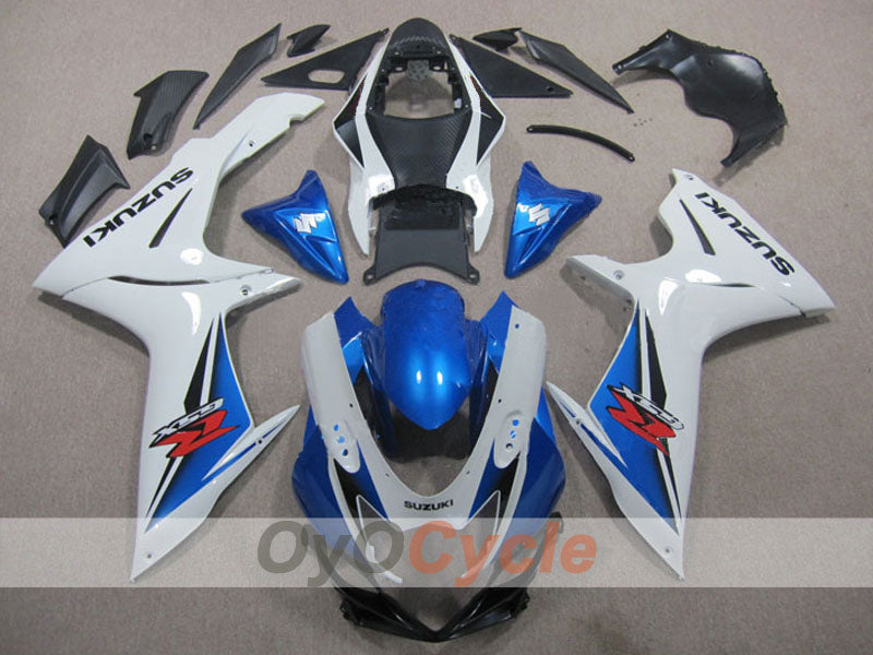 Kit de carenado por inyección para GSX R600 11-26 - Azul, Blanco - Estilo de fábrica #OYO87901683 Imagen principal del producto