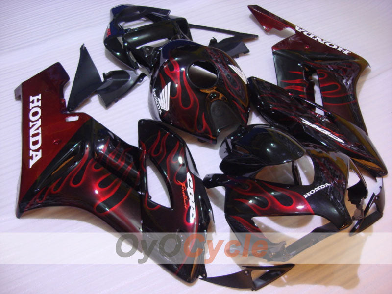 Kit de carenado por inyección para CBR1000RR 04-05 - Rojo, Negro - Llama #OYO87900485 Imagen secundaria del producto