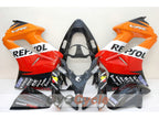 Kit de carenado por inyección para VFR800 02-13 - Rojo, Naranja - Repsol #OYO87902833
