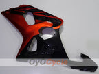 Kit de carenado por inyección para 01-03 GSX R600 - Naranja, Negro - Estilo de fábrica #OYO87901101
