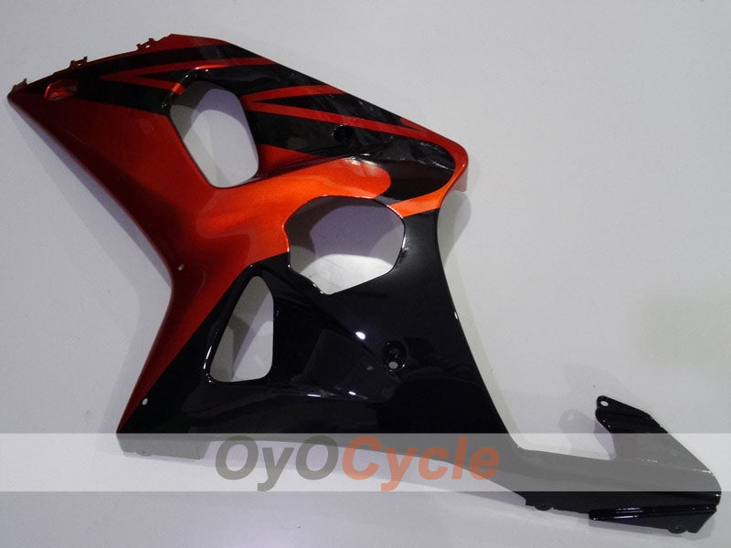 Kit de carenado por inyección para 01-03 GSX R600 - Naranja, Negro - Estilo de fábrica #OYO87901101