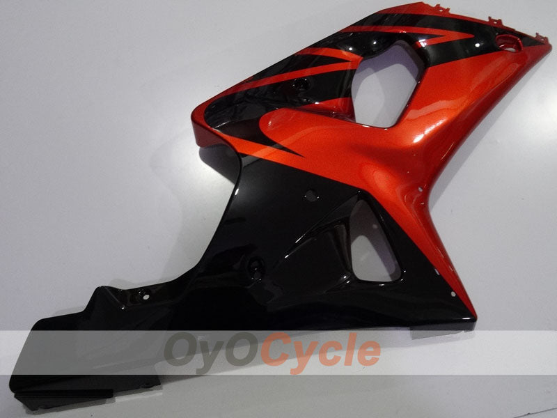 Kit de carenado por inyección para 01-03 GSX R600 - Naranja, Negro - Estilo de fábrica #OYO87901101