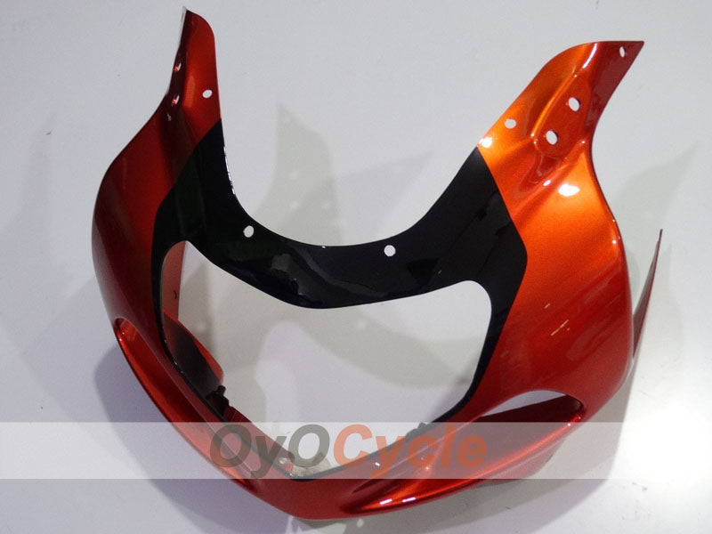 Kit de carenado por inyección para 01-03 GSX R600 - Naranja, Negro - Estilo de fábrica #OYO87901101