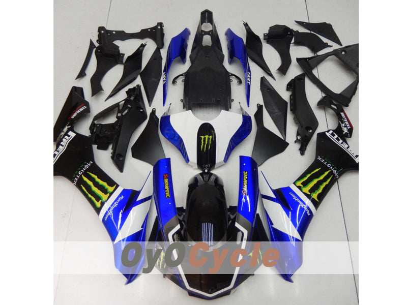 Kit de carenado por inyección para 15-19 YZF-R1 - Azul, Blanco, Negro - Monster #OYO87914648