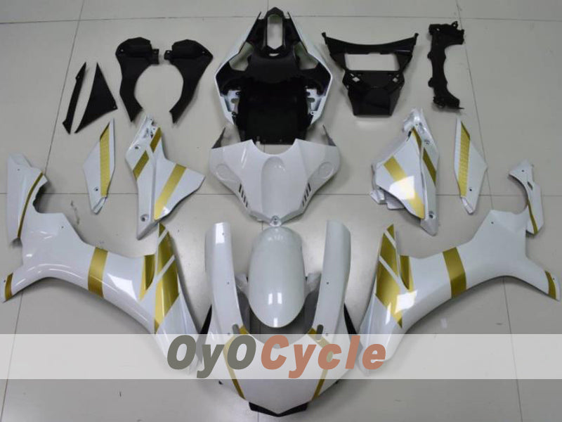 Kit de carenado por inyección para YZF-R1 15-19 - Blanco, Oro - Estilo de fábrica #OYO87914640 Imagen principal del producto