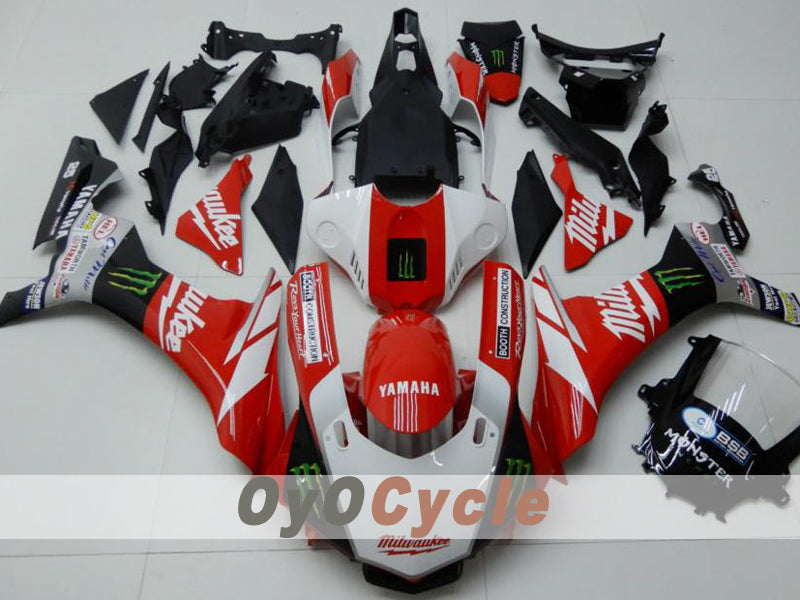 Kit de carenado por inyección para YZF-R1 15-19 - Rojo, Blanco - Monster #OYO87914637 Imagen principal del producto